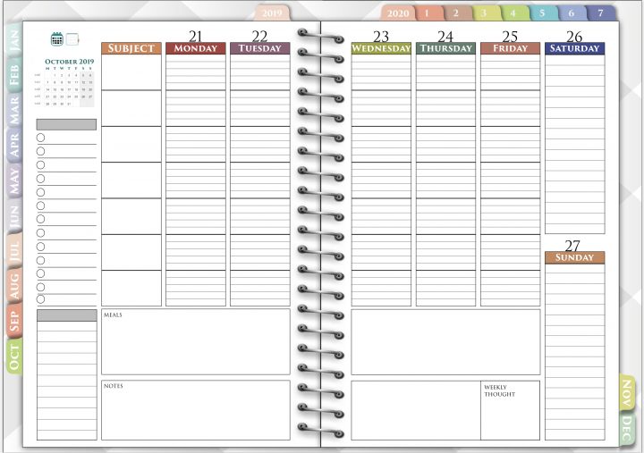 It is the cheapest and simplest planner on this list. This planner costs only $4 on Etsy. It's undated; you only ever need to buy it once. Paperless X