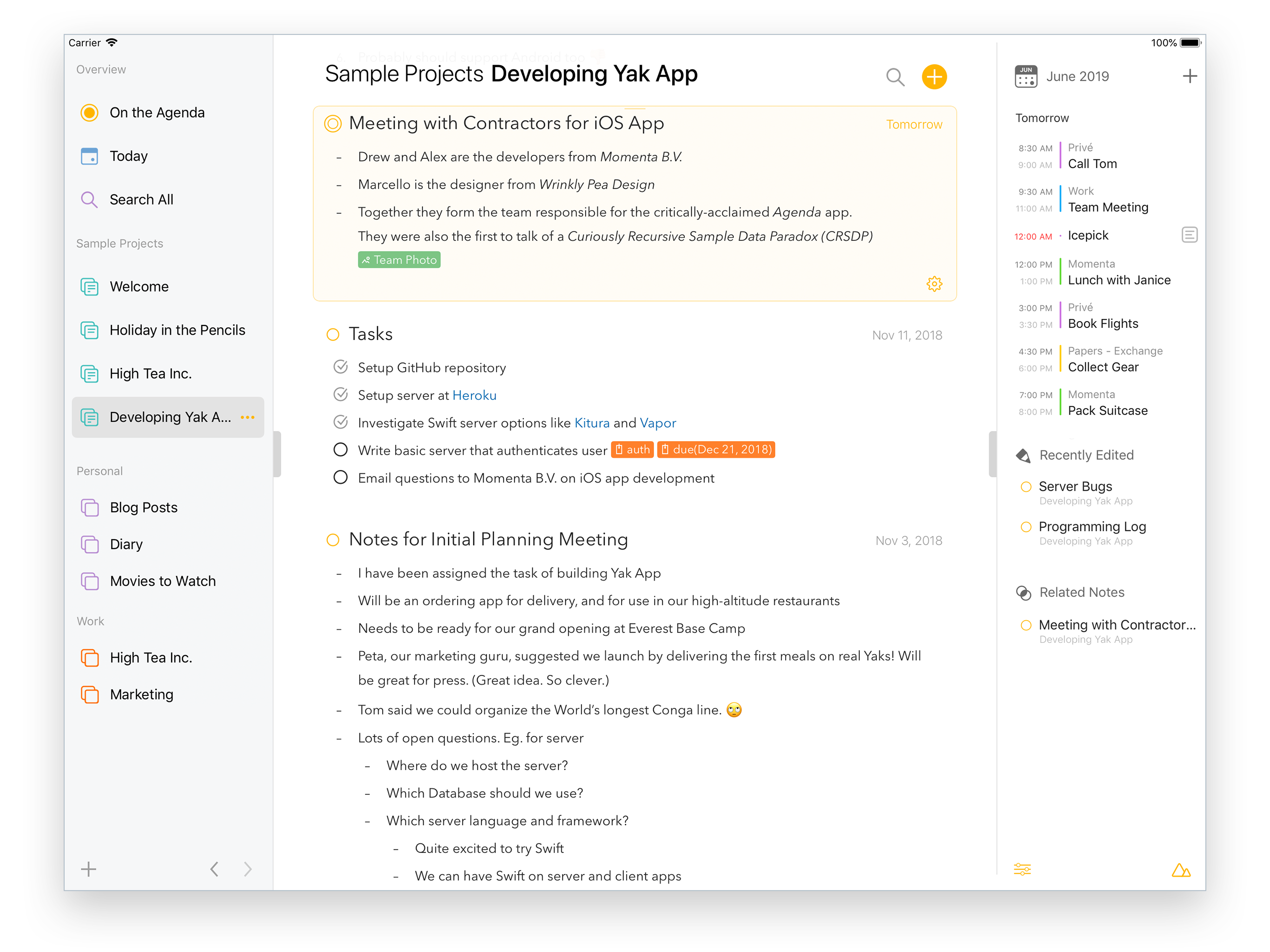 Agenda For The iPad (2021): Complete Review Productivity apps agenda-ipad-future-present-past