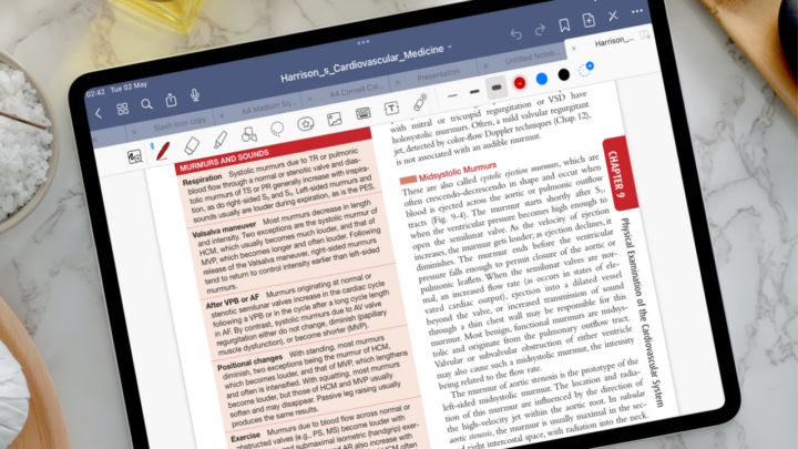 Image showing the GoodNotes app with a PDF opened.