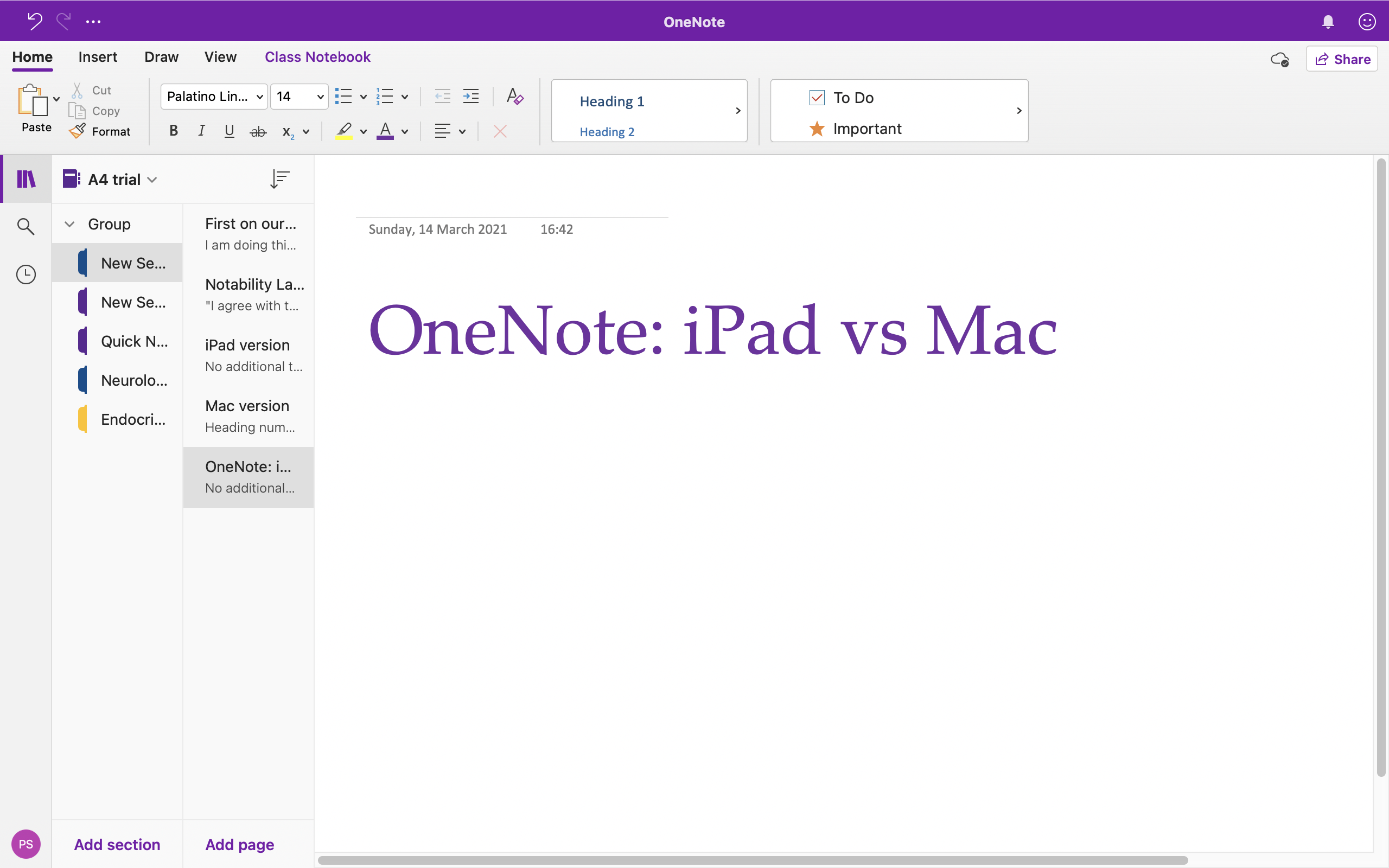 OneNote: iPad Vs Mac version Compare OneNote iPad vs Mac