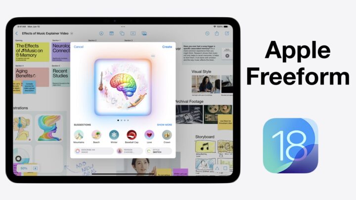 iPad showing some AI features coming to Apple Freeform later this year (2024)