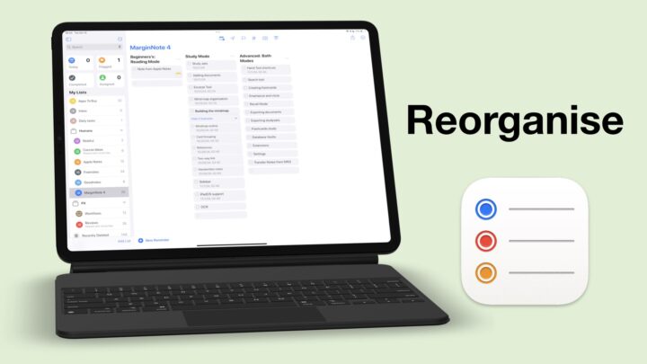 Reorganising My Tasks in Apple Reminders