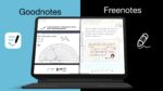 Image showing notes in Goodnotes 6 (left) and Freenotes (right).