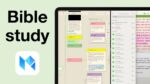 iPa showing some Bible study notes in a mind map that were created in MarginNote 4