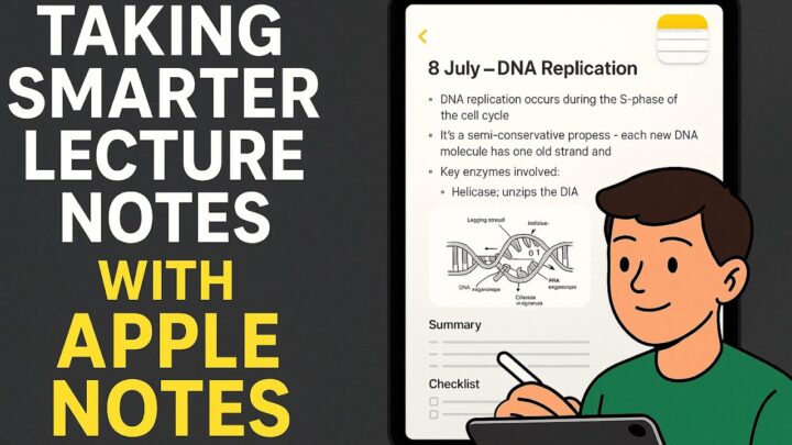 Meet Alex – a University Student Taking Smarter Lecture Notes with Apple Notes on iPad