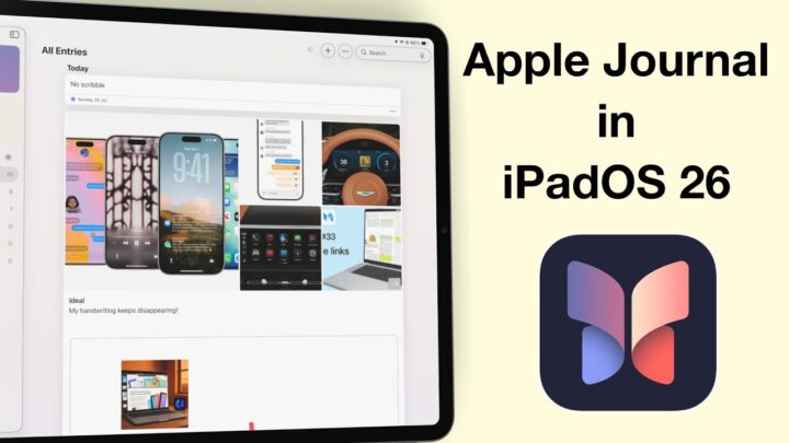 Apple Journal in iPadOS 26