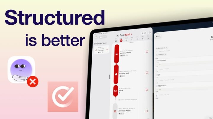Structured is actually better than Tiimo