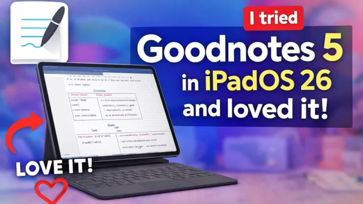 I tried Goodnotes 5 in iPadOS 26, and loved it!